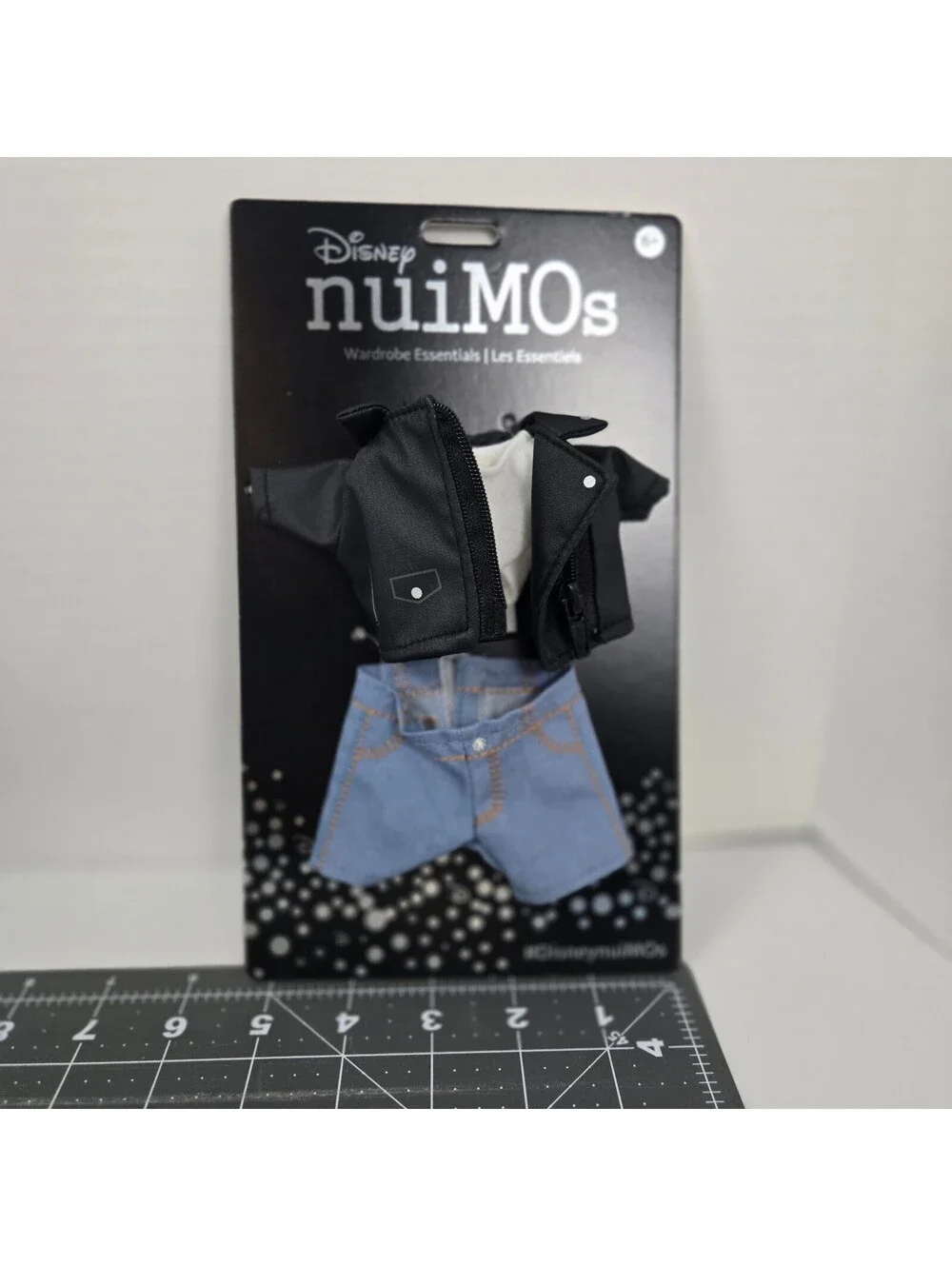 Disney nuiMOs Wardrobe Essentials Black Moto Jacket Denim Shorts Outfit NIP